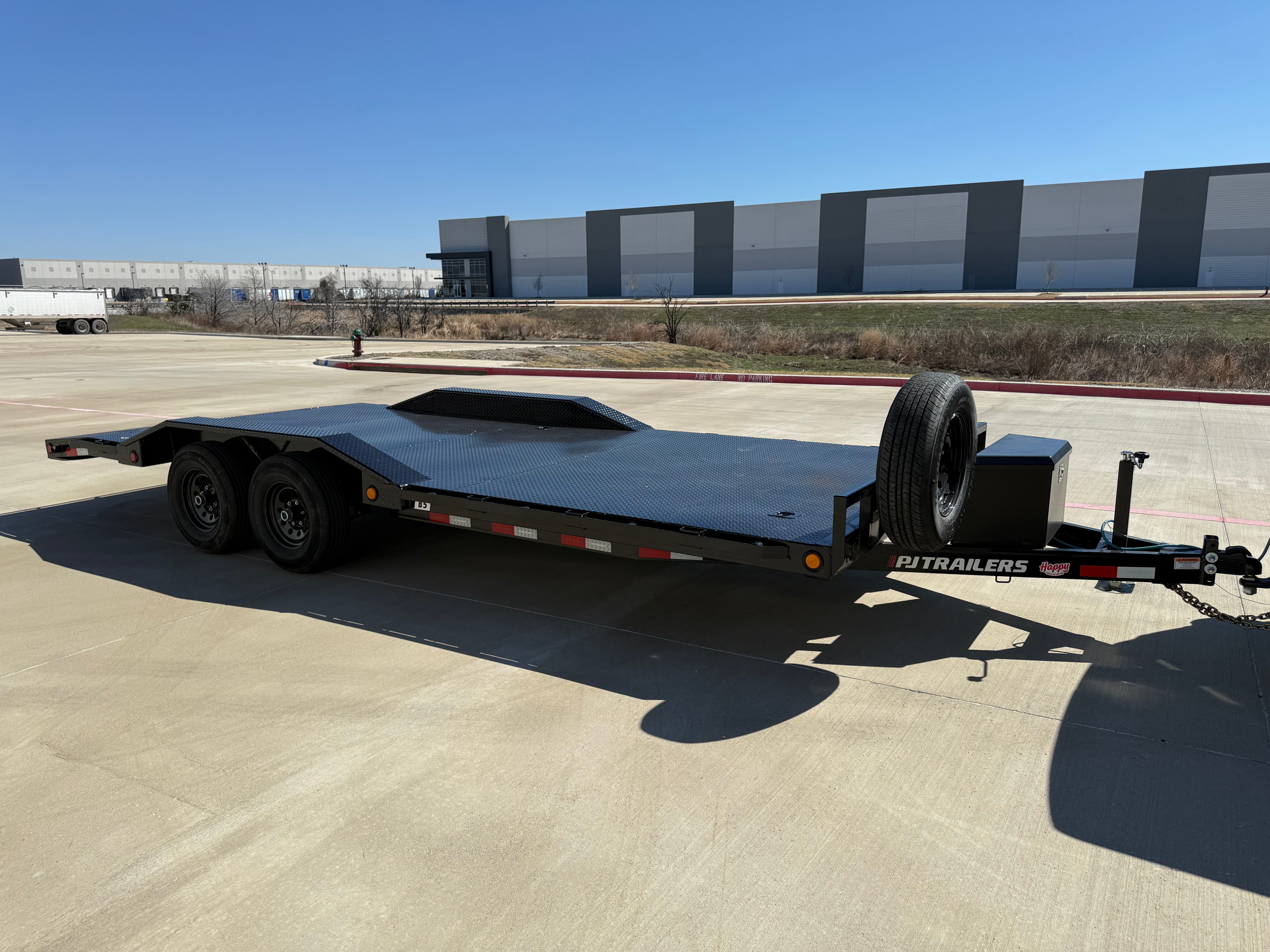 PJ Trailers flatbed car hauler